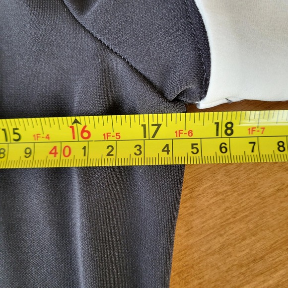 Karl Lagerfeld Black top White Collar Academia with pearls and keyhole closure - Picture 10 of 14